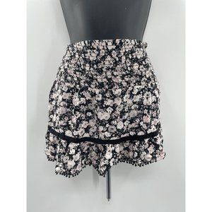 Ditsy Floral Express Skirt Size Medium Scrunched Top Cute Mini Skirt